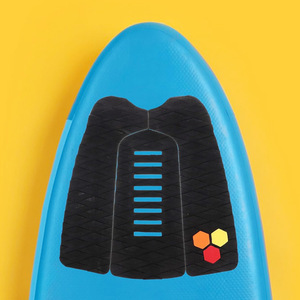 Tapis de traction pour planche de surf Autonomy en EVA noir avec motif floral, antidérapant, pour accessoires de planche de surf - Product Image 1