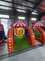 Jeu de basketball gonflable 5-en-1 pour parcs de trampolines et événements de carnaval en plein air - Zone de sports pour location de fêtes