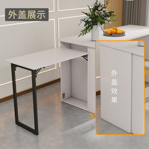 Shengshimingxin Hidden Folding Dining Table Rack Cold-Rolled Steel Modern Simple Space Saving Hardware Accessory - Product Image 2