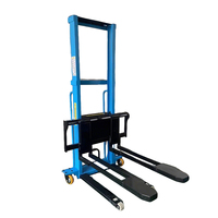 Mini chariot élévateur électrique 1t 1.6m avec conception simple gerbeur de palettes à piles portable camion à main d'escalade à chargement automatique
