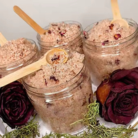 Cuillères en bois de hêtre naturel écologiques, cuillères à sel de bain et ustensiles à farine en bois pour les consommateurs soucieux de l'environnement