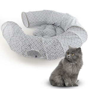 Túnel interactivo plegable para gatos, juguete de cama de alta calidad para gatos grandes - Product Image 1