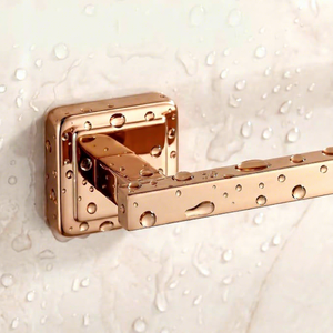 Porte-serviettes mural moderne en bronze à 1 barre fixe pour salle de bain - Product Image 2