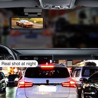 Caméra de tableau de bord double avec vision nocturne infrarouge, Full HD, enregistreur de voiture WiFi