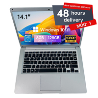 Laptop da Gaming 14.1 Pollici IPS, Intel Celeron N3050, 8GB RAM, 256GB SSD, Schermo Full HD, Wireless, Windows 10 Pro in Inglese, Nuovo per Studenti