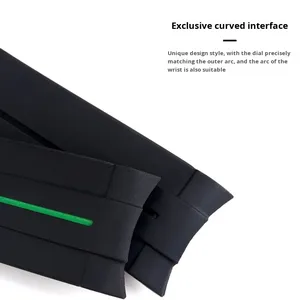 Correa de Reloj Deportiva GMT de Acero de 20 mm con Correa de Silicona Marrón y Hebilla de Pasador Curvo - Product Image 3