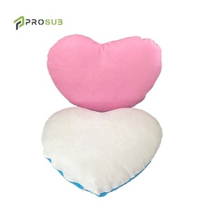 Prosub Federe per Cuscini a Forma di Cuore in <span class=keywords><strong>Velluto</strong></span> Pesca per Sublimazione, Copricuscini Vuoti per Sublimazione, Federe a Forma di Cuore - Product Image 4
