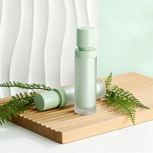 Flacons cosmétiques vides rechargeables en PETG givré <span class=keywords><strong>vert</strong></span> menthe de 30 ml, 50 ml, 120 ml, contenants pour sérum, lotion, crème, soins de la peau avec pompe - Product Image 3