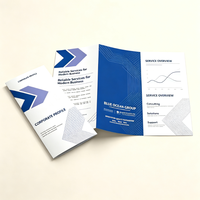 Folleto Tríptico Impreso Personalizado, Folleto Corporativo para Introducción de Marca Empresarial, Marketing para Ferias Comerciales