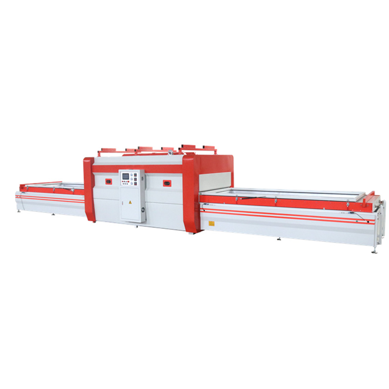 High productive wood furniture cabinet door film heat press vacuum membrane press machine