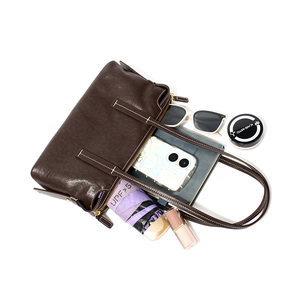Supplier Retro Wine <strong>Red</strong> PU <strong>Leather</strong> Handbag Casual Saddle Shoulder <strong>Purse</strong> for Daily Outing Shopping Bag - Product Image 5