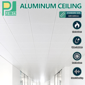 Panneaux de <span class=keywords><strong>plafond</strong></span> suspendus en aluminium au design moderne, légers, avec système de suspension pour les intérieurs modernes sans poussière - Product Image 1