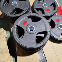 Disque de musculation en acier et ciment de haute qualité Xinrui avec trois trous, couleur au choix, XR501, équipement de gym à domicile