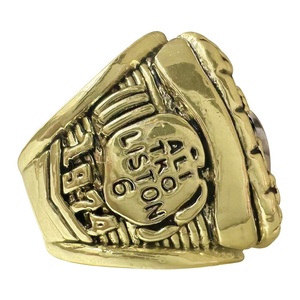Anillos de Campeonato de Boxeo Ali 1964-1974 en Oferta, Anillo Unisex de Aleación de Zinc Chapado en Oro de Estilo Clásico con Caja de Madera - Product Image 4