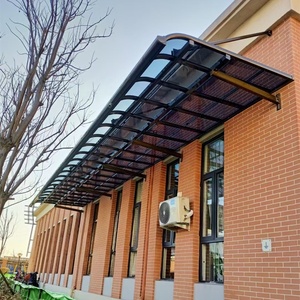 Tettoia Moderna <span class=keywords><strong>per</strong></span> Patio/Balcone <span class=keywords><strong>in</strong></span> <span class=keywords><strong>Policarbonato</strong></span> con Telaio <span class=keywords><strong>in</strong></span> Lega di Alluminio Impermeabile - Product Image 4