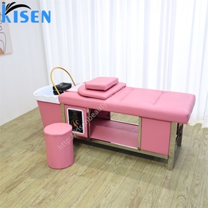Equipo de Salón Kisen: Centro de Lavado de Cabello de Lujo con Máquina de Champú y Terapia de Vapor para Spa Capilar Japonés - Product Image 3