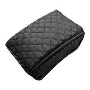 Cubierta para Reposabrazos de Chevrolet Colorado, Cuero PU Negro con Patrón a Cuadros, Caja de Almacenamiento Central 23-26 - Product Image 3