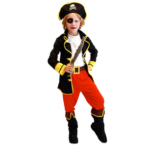 Costume de scène pour enfants, vêtements de bal, déguisement de capitaine <span class=keywords><strong>pirate</strong></span> <span class=keywords><strong>des</strong></span> Caraïbes pour garçons - Product Image 2