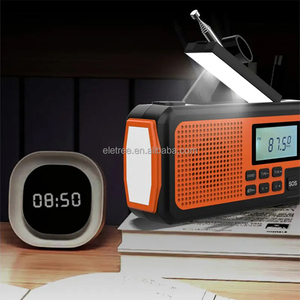 Xách tay 6000mAh 8000mAh sóng ngắn Survival noaa <span class=keywords><strong>DAP</strong></span> thoa năng lượng mặt trời sạc Đèn Pin tay quây năng lượng khẩn cấp AM FM Đài phát thanh - Product Image 6