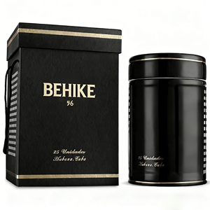 BEHIK 56 <span class=keywords><strong>Siglo</strong></span> VI tarro piramidal de gran capacidad 20 piezas tubo humidificador de cigarros de cerámica logotipo personalizado envío rápido caja de regalo cubana de viaje - Product Image 1