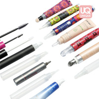 Logo personnalisé écologique emballage en plastique cosmétique vide presser les tubes de lipgloss conteneur de baume à lèvres