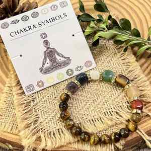 Natural Stone <b>Bracelet</b> Colorful Glass Beaded Overcoming Obstacles High Conversion Jewelry for Wholesalers Handmade Customization - Product Image 4