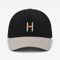 Gorra de Béisbol Personalizada de 5 Paneles, Estilo Urbano, con Corona Estructurada de Sarga de Algodón, Bordado de Letras OEM y Correa Trasera Ajustable