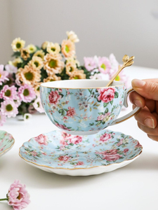 Juego de Taza y Platillo de Cerámica Ecológica de Lujo Moderno para Té, para Uso Doméstico, Venta Directa de Fábrica - Product Image 4