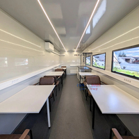 Remorque de bureau portable personnalisée avec salle de bain Remorque de bureau de chantier Espace de travail mobile pour chantier ou événements