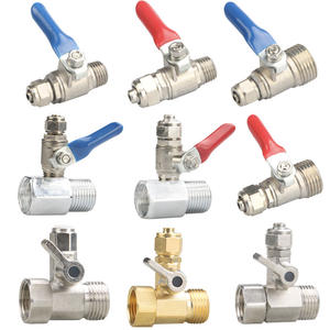 Robinet en T à 2 points d'entrée blanc, filetage à 4 points, filetage à 3 points, accessoires en laiton pour purificateur d'eau/osmose inverse - Product Image 3