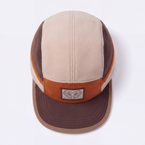 Casquette Snapback 5 Panneaux Personnalisée avec Logo Tissé, en Polaire Chaude à Visière Plate, Unisexe, pour l'Extérieur, Quatre Saisons – Fabricant - Product Image 6