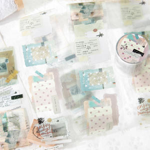 1 Rollo <span class=keywords><strong>de</strong></span> Cinta Adhesiva Decorativa <span class=keywords><strong>de</strong></span> la Serie Freedom Is the Wilderness, Materiales Retro Artísticos y Versátiles para Collage DIY en Cuadernos Hechos a Mano - Product Image 1