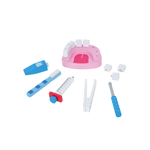 Jeu de rôle en bois pour dentiste, les enfants se font passer pour des médecins et examinent les dents, ensemble de jeu - Product Image 4