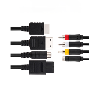 สายเคเบิล S-Video AV แบบ 4 in 1 สายพลาสติกยาว 1.8 เมตร สำหรับเครื่องเล่นเกม 64 และ GameCube อุปกรณ์เสริมสำหรับเกม - Product Image 1