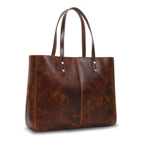 Sac fourre-tout de créateur pour femmes sacs à bandoulière en cuir véritable pour femmes sacs à main pour femmes en cuir de vache ciré à l'huile de luxe personnalisé