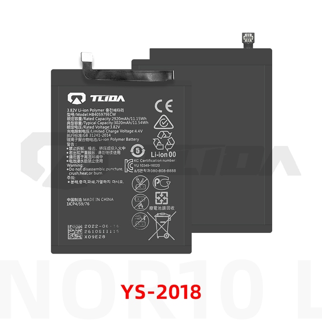TLIDA 2920mAh HB405979ECW Battery for Huawei Nova Y6 2017 Y6 Pro 2017 Y5 2017 Y6 2019 Mobile Phones in Stock