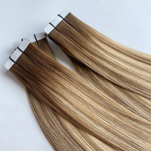 Extensiones de Cabello Humano Virgen Ruso Remy Ultraligeras con Cinta Adhesiva, Doble Trama, Balayage, Colores Populares, Venta al Por Mayor - Product Image 4