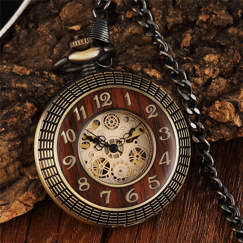 Retro Pocket Watch Steampunk Mechanical Timepiece