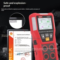 Détecteur multi-gaz portable UNI-T UT334E+/UT334F+/UT334-SF6 pour gaz combustibles, monoxyde de carbone, dioxyde de soufre, précision standard