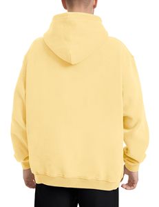 Sweat à capuche surdimensionné pour homme en coton 100% de haute qualité, 600 g/m², avec impression personnalisée, lourd, pour l'hiver - Product Image 4