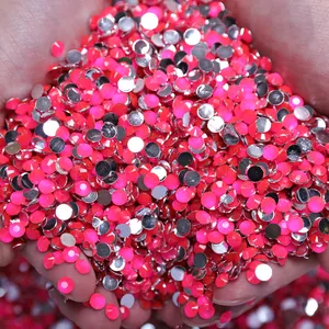 Juli Promocional Full Size Foiled Voltar Resina Flatback Strass Rhinestone Beads Para Nail Art Em Massa