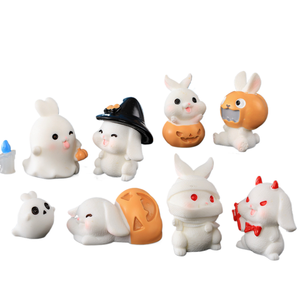 Meilleures ventes : Accessoires <span class=keywords><strong>en</strong></span> résine Chenjun pour décoration de cuisine, bonsaï, plantes succulentes et paysages d'Halloween, motif lapin - Product Image 1