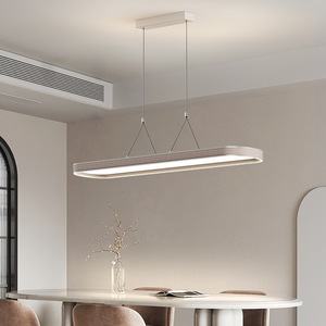 2024 New Modern Minimalist Style Full-Spectrum Pendant <b>Light</b> Fixture for Restaurant <b>Dining</b> Table & Bar Long Strip Ambient <b>Light</b> - Product Image 4