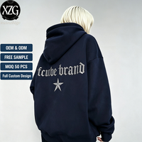 Sudadera con Capucha Personalizada para Mujer, Otoño, con Bolsillos, Cordón Ajustable, Diseño de Hombros Caídos, Bordado de Letras en la Espalda, Manga Larga