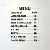Tableau magnétique à lettres au design moderne, tableau d'affichage pratique à faire soi-même pour les menus de café, bistro et snack-bar