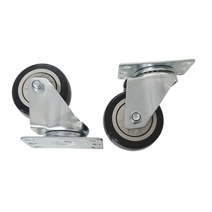 Ánh sáng nặng nhiệm vụ 2 3 4 6 8 inch xoay và cố định Caster với phanh và PVC hoặc PU Polyurethane bánh xe - Product Image 5