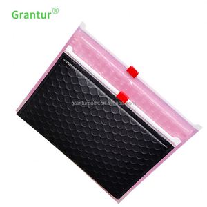 Direkt ab Werk: Matte Schwarze Luftpolstertasche mit Reißverschluss und Schieber - Product Image 5