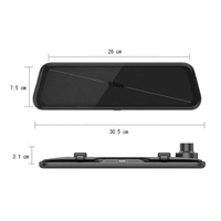 Offre Spéciale 10 pouces IPS écran voiture boîte noire Streaming Media DVR Vision nocturne 1080P WiFi avant arrière double objectif miroir caméra vidéo