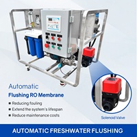 Système de dessalement d'eau de mer par osmose inverse certifié CE, contrôlé par un petit PLC, avec filtre à sable, capacité 120-250L/H, traitement de l'eau