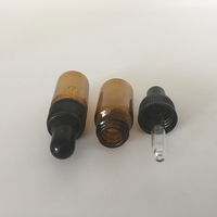 Flacon compte-gouttes vide en verre de couleur ambre, bouteille d'huile essentielle, pour gouttes de liquide, de 3ml, ml